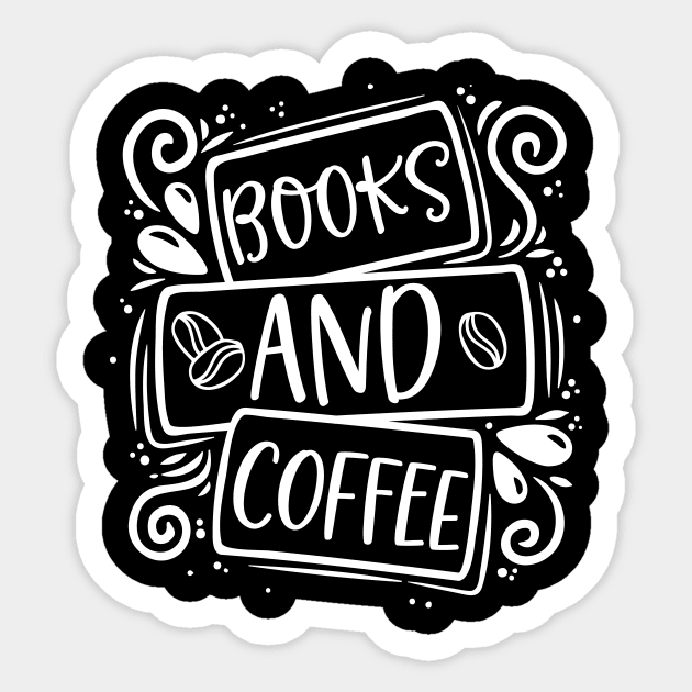 Books And Coffee Sticker by AlphaBubble
